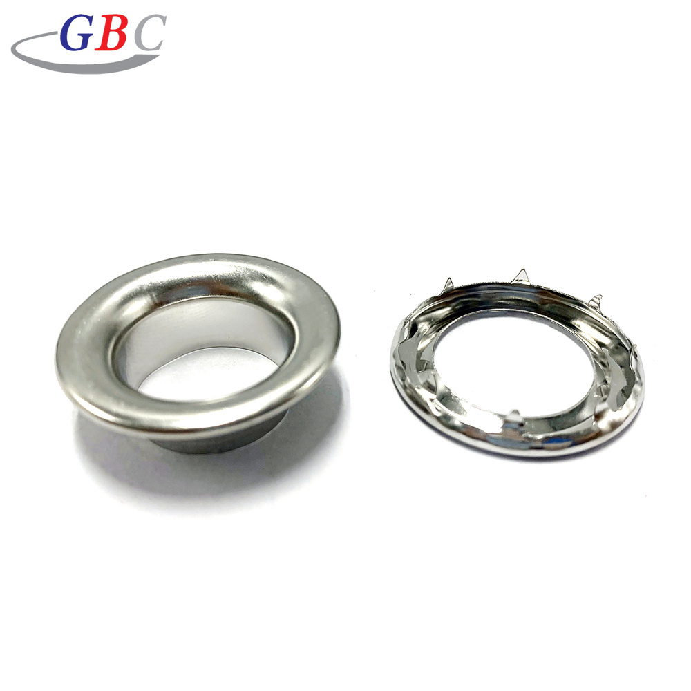 Metal grommet accessories stainless steel 304 claw eyelets for tarpaulin or canvas brass eyelets  for tents for leather