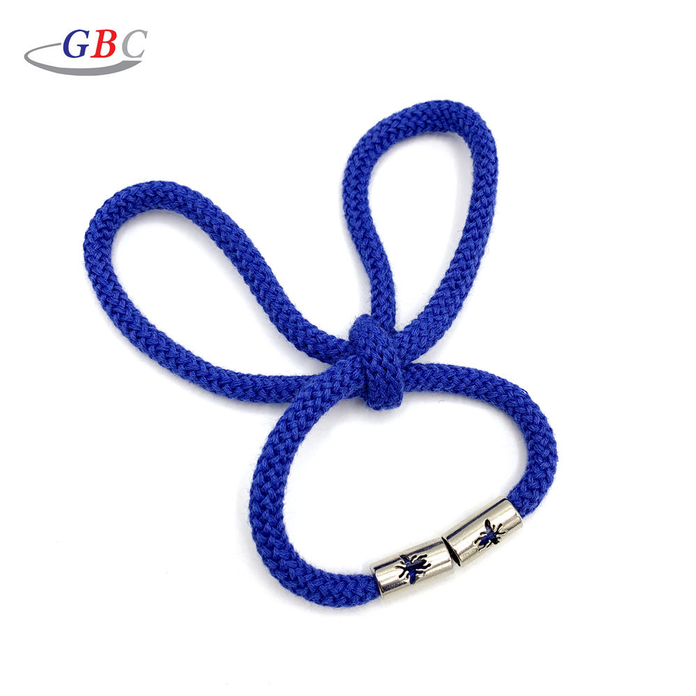 Custom design polyester draw string cord with metal tips for hoodies