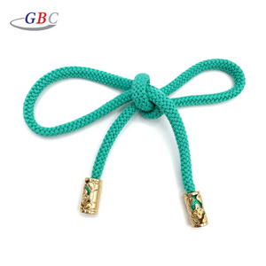 Custom design polyester draw string cord with metal tips for hoodies