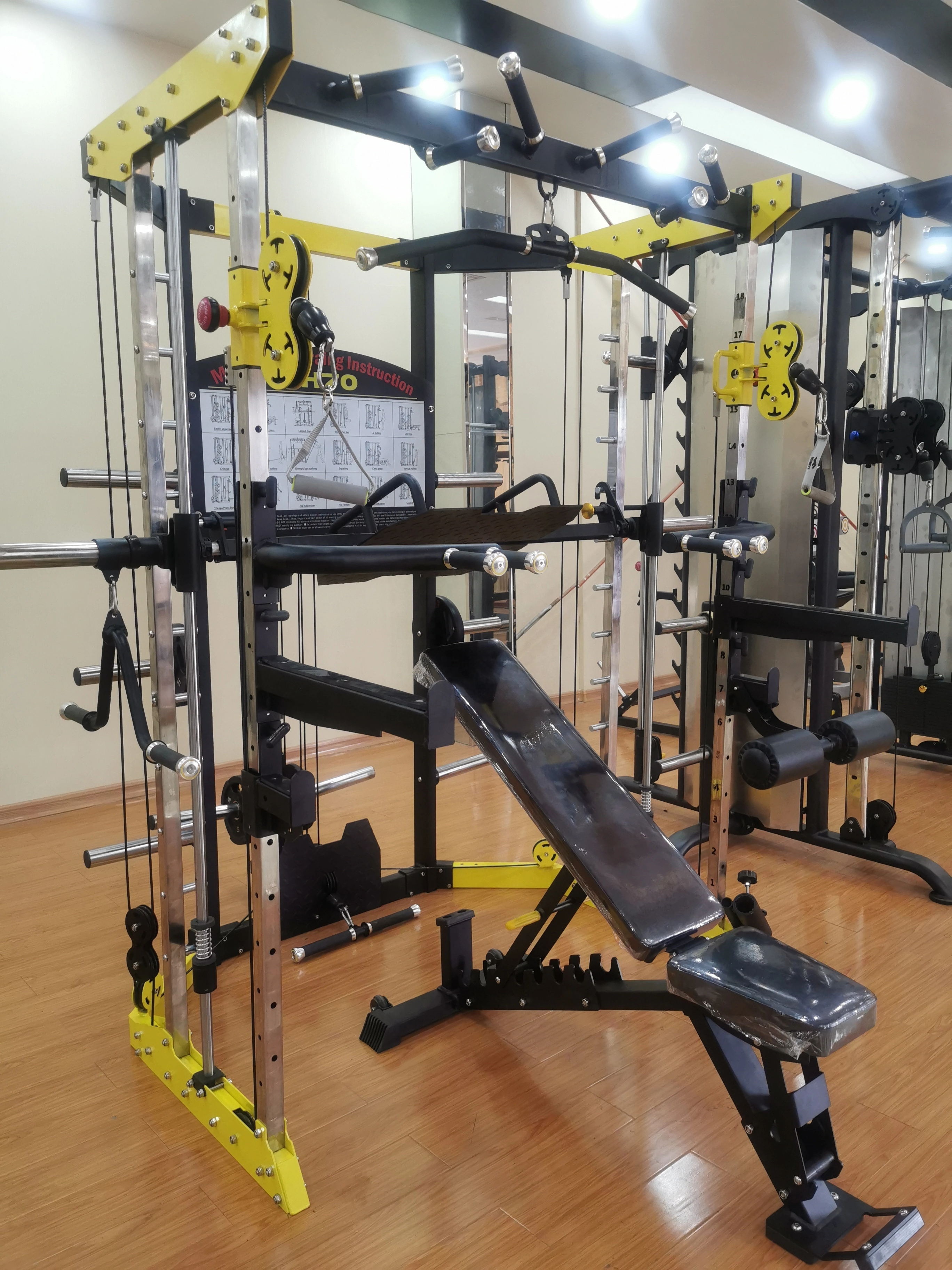 Hot seller home gym Smith machine rack Cable Smith Machine