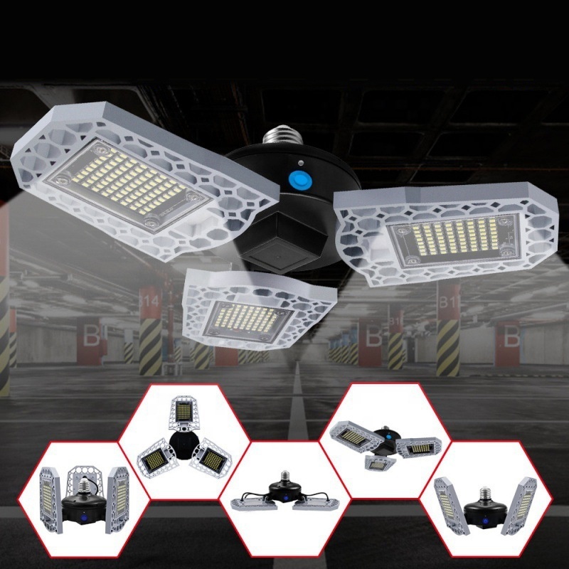 China Manufacture Supply High Brightness E27 Deformable Garage  Warehouse Workshop indoor Led Ceiling Light