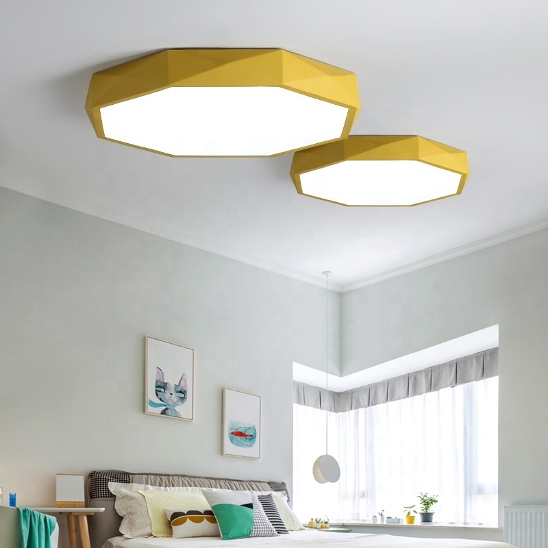 Minimalism Nordic  Marcons  Acrylic Panel Led Ceiling Light  For Foyer Bedroom Living Room 12W 18W