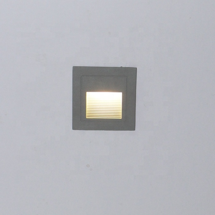 Hot Sale Led Step  Light  86X86mm Waterproof  Recessed Mounted Box  Led Stair Light, Wall Step Lamp 100-240V