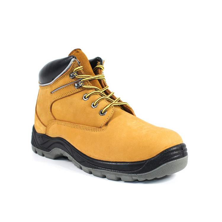 Durable leather upper best Steel toe work shoes for men