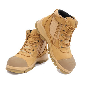 6 inch mid cut  Australia nubuck leather mens miner safety boots