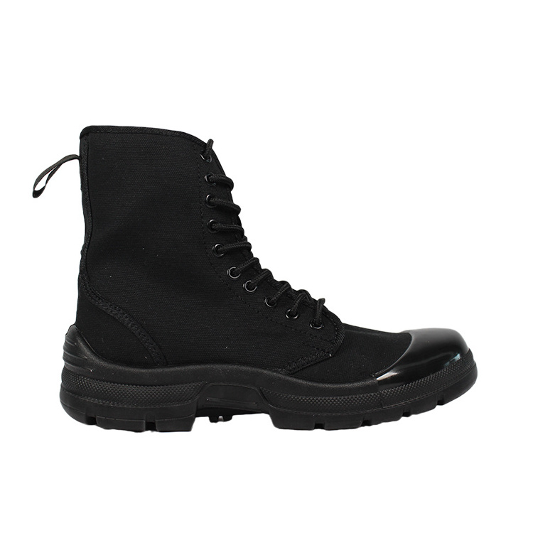 Hot selling black work boots with all season for men construction protective security safety boots