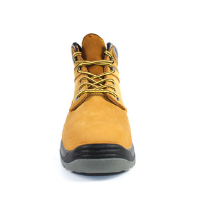 Durable leather upper best Steel toe work shoes for men