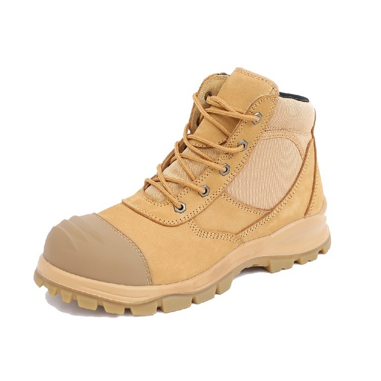 6 inch mid cut  Australia nubuck leather mens miner safety boots