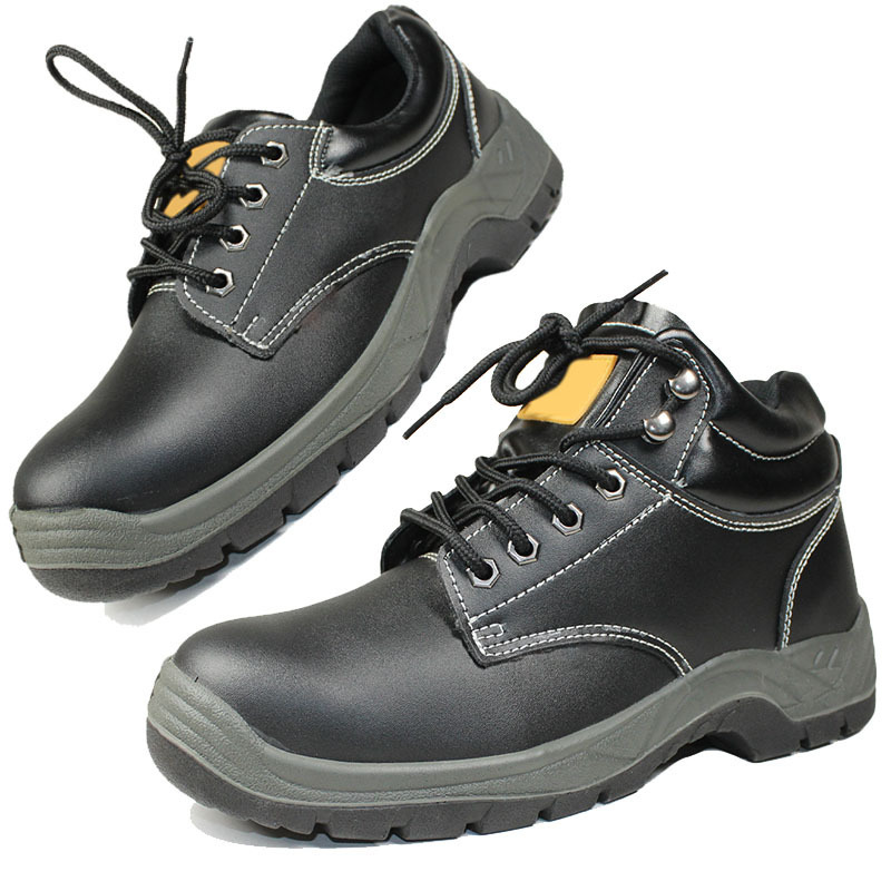 CE S3 SRC High Quality Genuine Leather Lightweight Waterproof Mens Office Work Safety Shoes