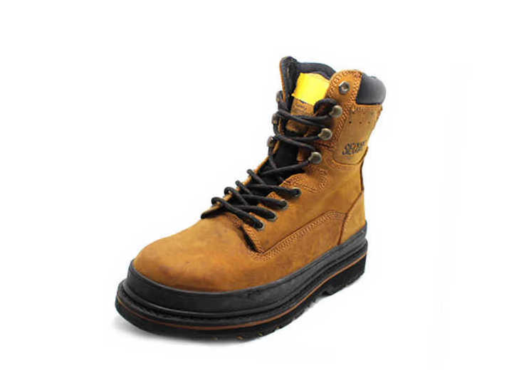 leather wholesale fashionable comfortable absorb sweat men steel toe work boots