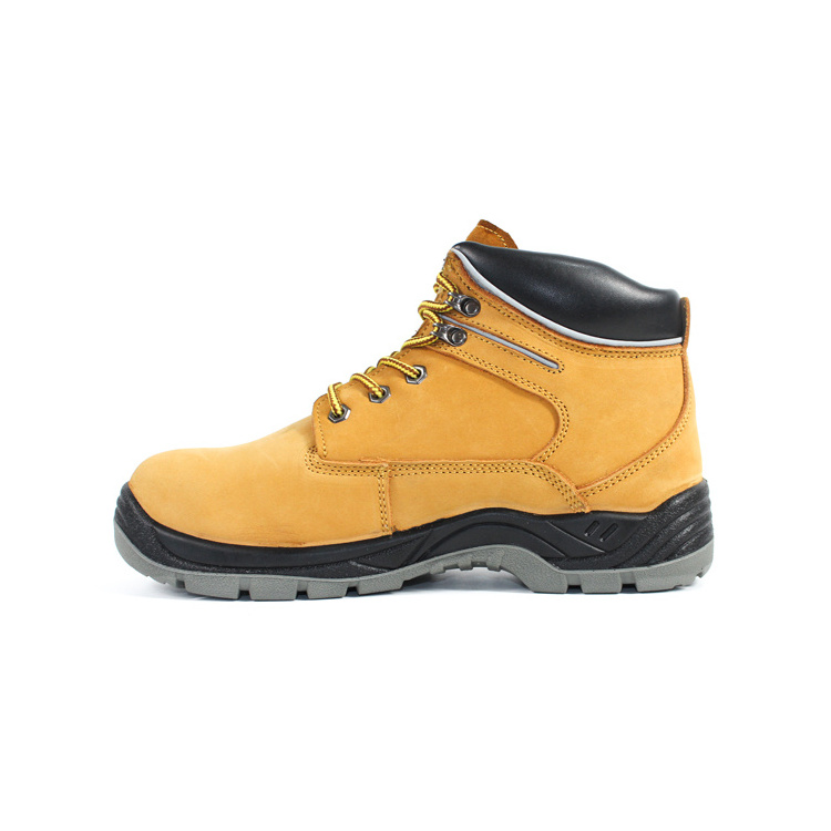 Breathable Mesh Lining and Lightweight Cushioning, Comfortable top sales cow leather work shoes boots for Men