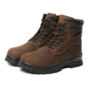 fashion breathable light weight waterproof steel toe work boots for men