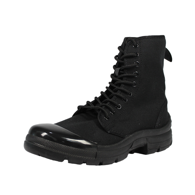 Hot selling black work boots with all season for men construction protective security safety boots