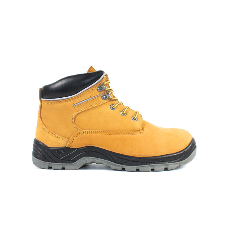 Durable leather upper best Steel toe work shoes for men