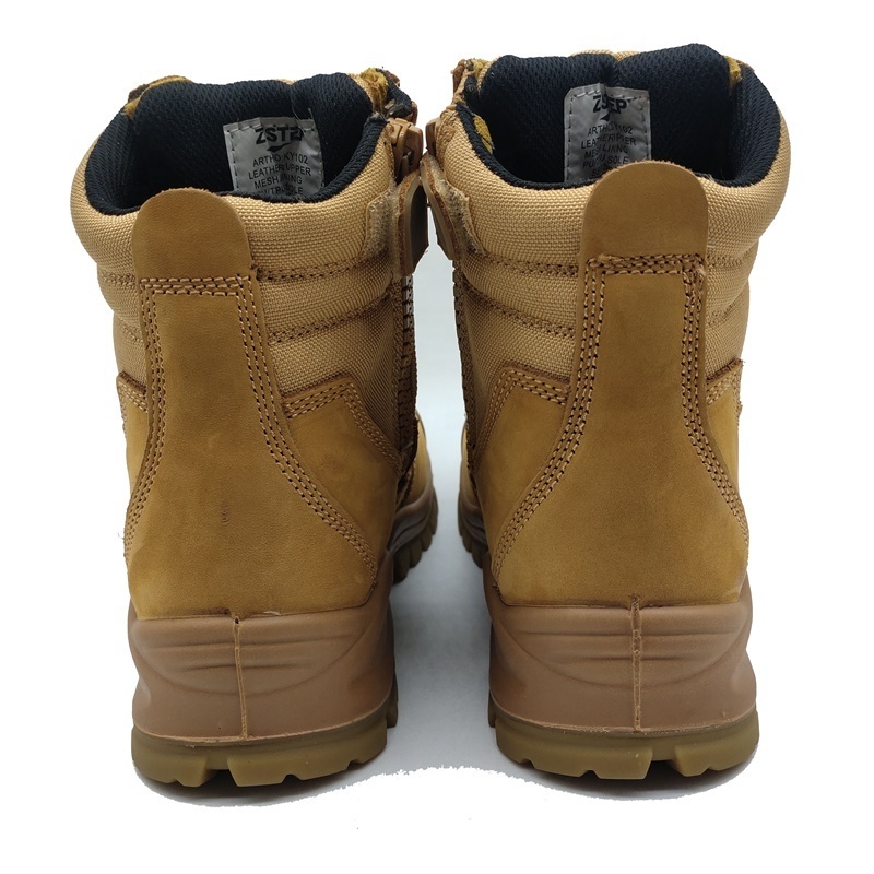 High Cut Nubuck Leather Australia work boots steel toe safety for miner