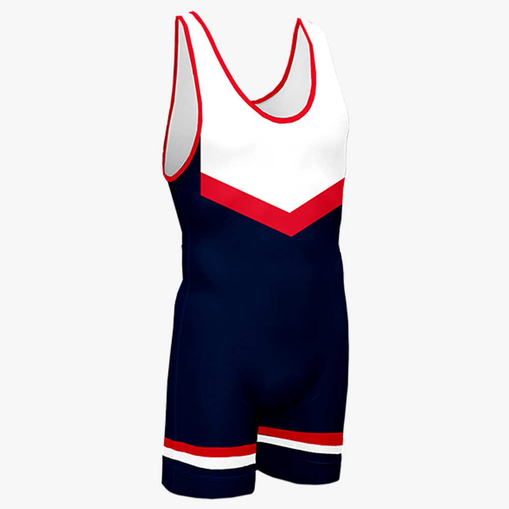 Hot selling free style Premium pattern 100% fully sublimation USA wrestling singlets unisex