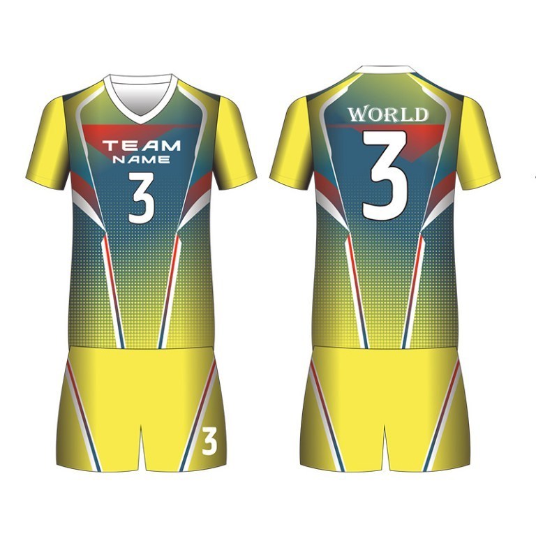 Mens design custom sublimation printed long sleeveless volleyball jerseys for women