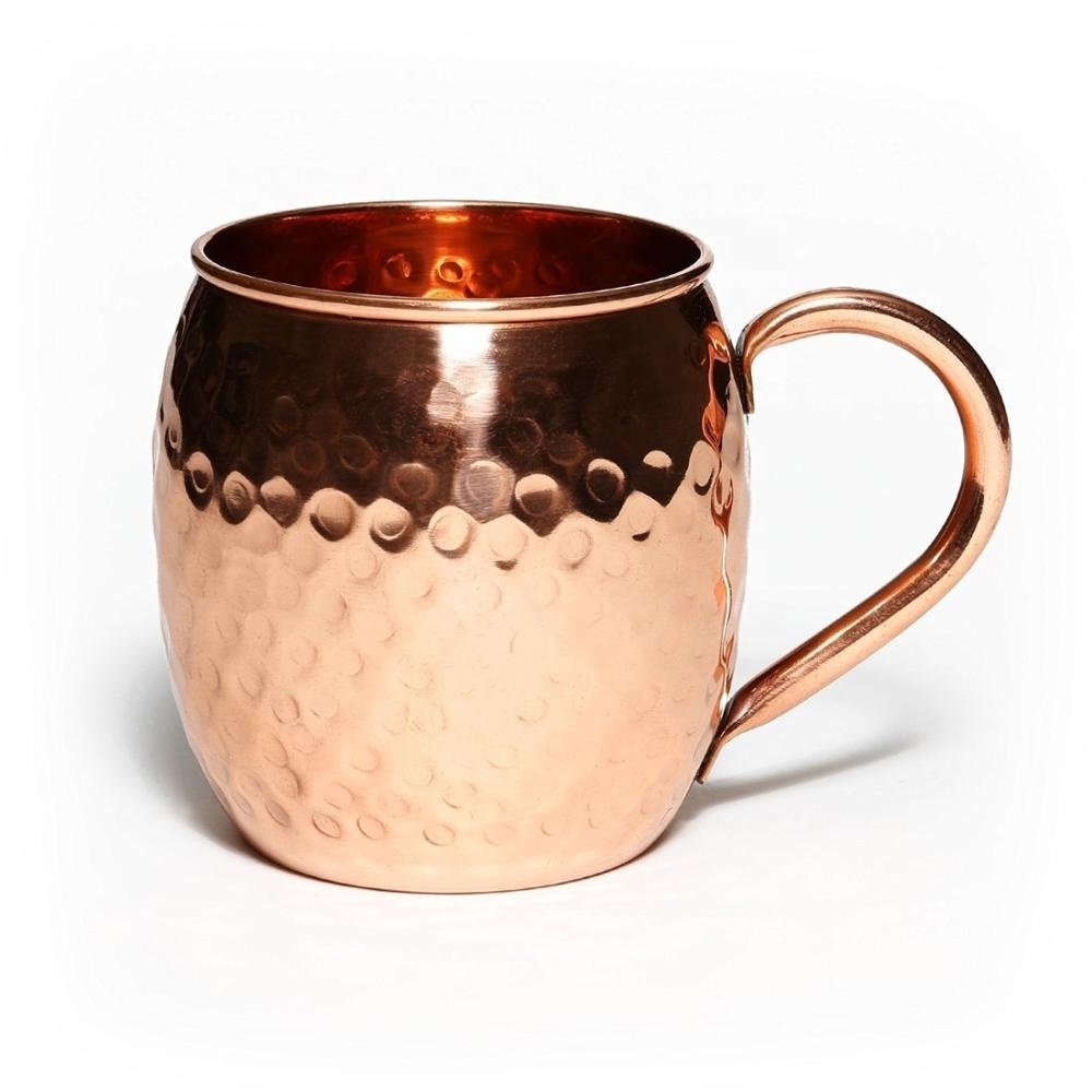 Hot selling Rose Gold Brass Hammered Pure Copper Water Bottle for Drinking Use at Bulk Price