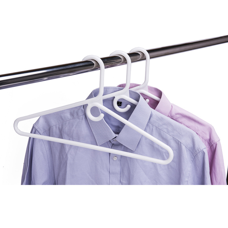 High quality thick clothes plastic cloth suit hanger, hangers for cloths plastic