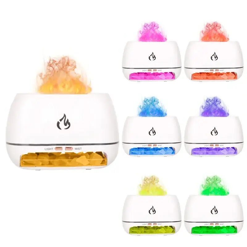 3D Flame Light Portable Aromatherapy Essential Oil Diffuser Scent Machine  with Aromatherapy Fire Diffuser