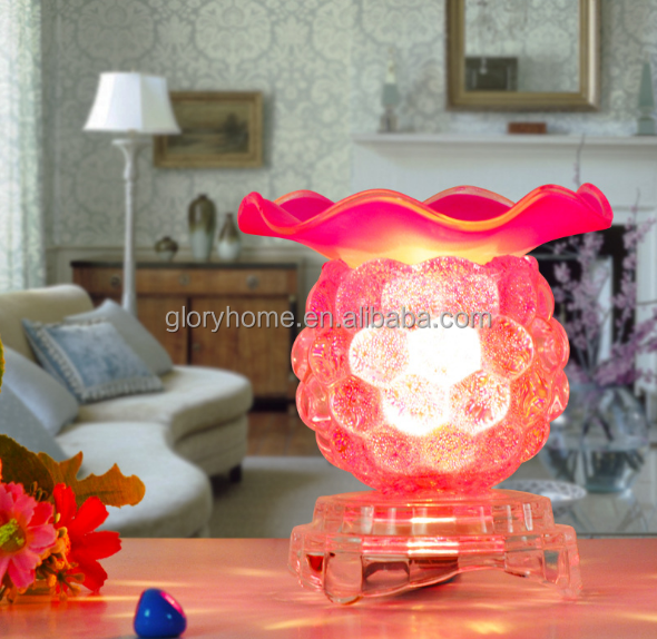 Creative Crafts crystal  Aroma Glass  Oil Burner Glass Oil Warmer Electric Dimmer Lamp Electric Essential Oil Burner