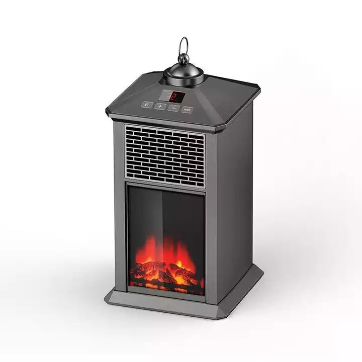 Fireplace Heater 3D Realistic Flame Cheap Price Cast Iron Induction Standing remote control wall round Stove Fireplace