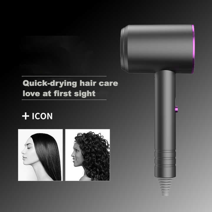 Hair Dryer with Diffuser Blow Dryer, Foldable Handle Travel Hair Dryer, Constant Temperature Hair Care Without Hair Damage