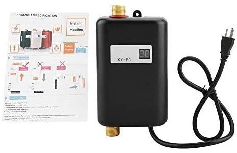 Top Rated Gold ABS material Instant Tankless Mini Instant Shower Electric Water Heater for home,kitchen,hotel