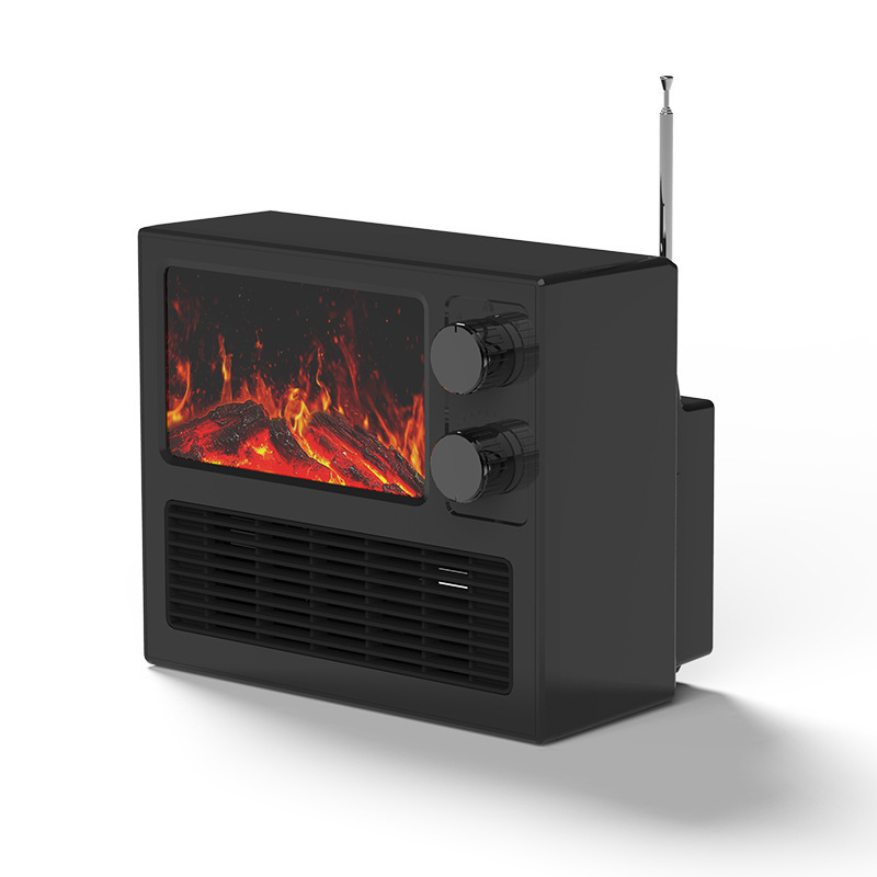 mini small portable indoor steel heater fireplace