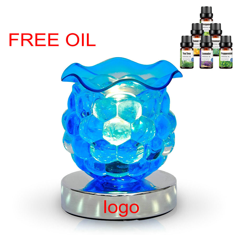 Creative Crafts crystal  Aroma Glass  Oil Burner Glass Oil Warmer Electric Dimmer Lamp Electric Essential Oil Burner