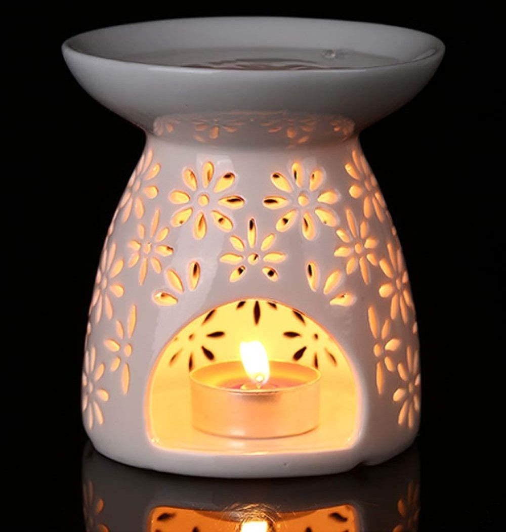 Ceramic  Candle Holder Oil Burner Essential Oil or Wax Melts Burner Aromatherapy Aroma Oil Diffuser Furnace Home Decoration