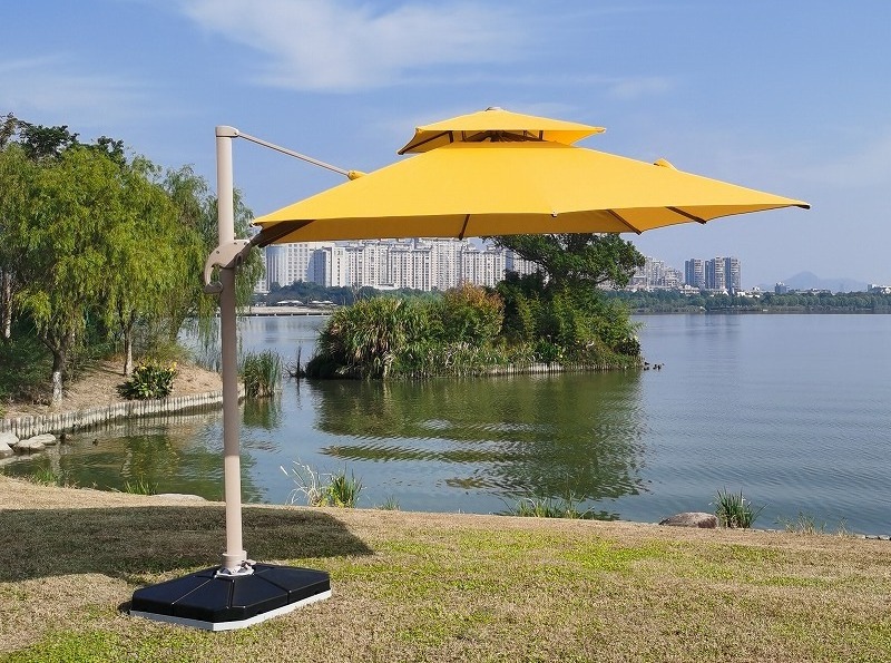 Most Popular 90*90*19.5Cm Black Color Water Injection Outdoor Patio Roma Umbrella Steel Frame Base