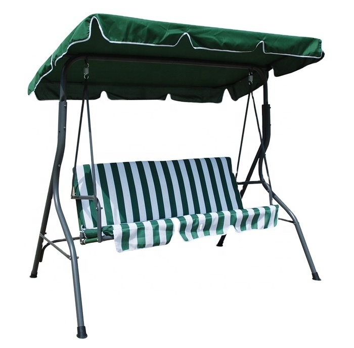 Outdoor garden furniture 153cm height steel frame 600D oxford polyester fabric patio hammock swing chair