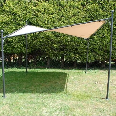 Good quality patio 200g polyester fabric roof Steel frame 2.7m height Butterfly gazebo