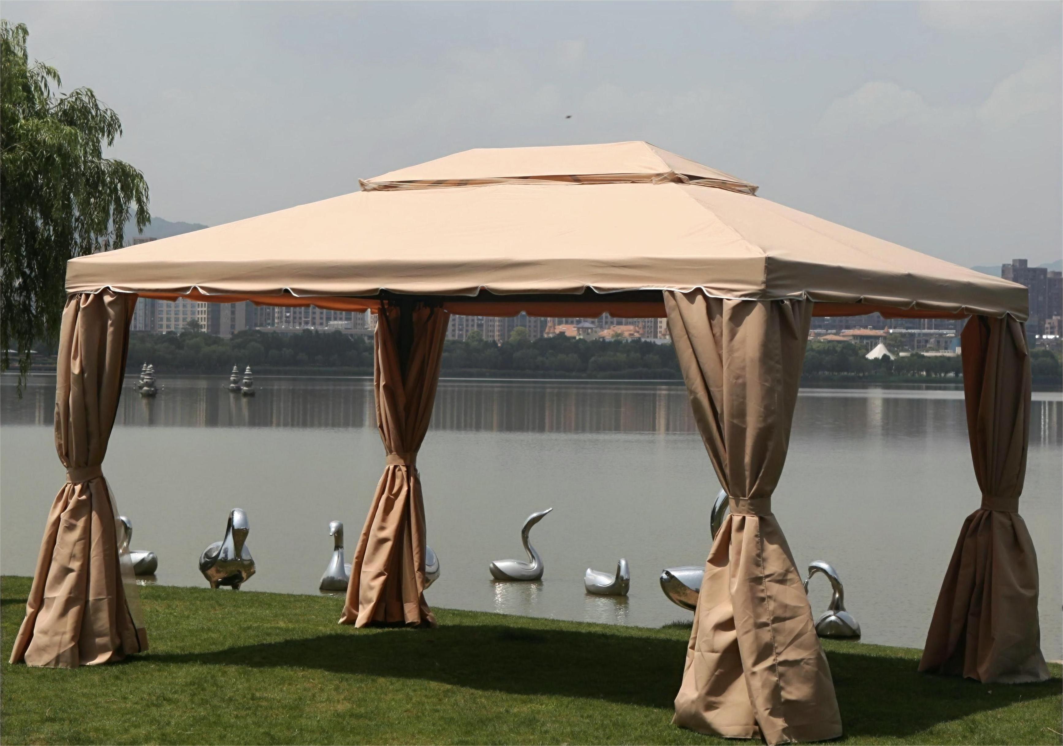 All-weather garden outdoor pavilion Metal double roof 3* 3M luxury aluminum Rome gazebo