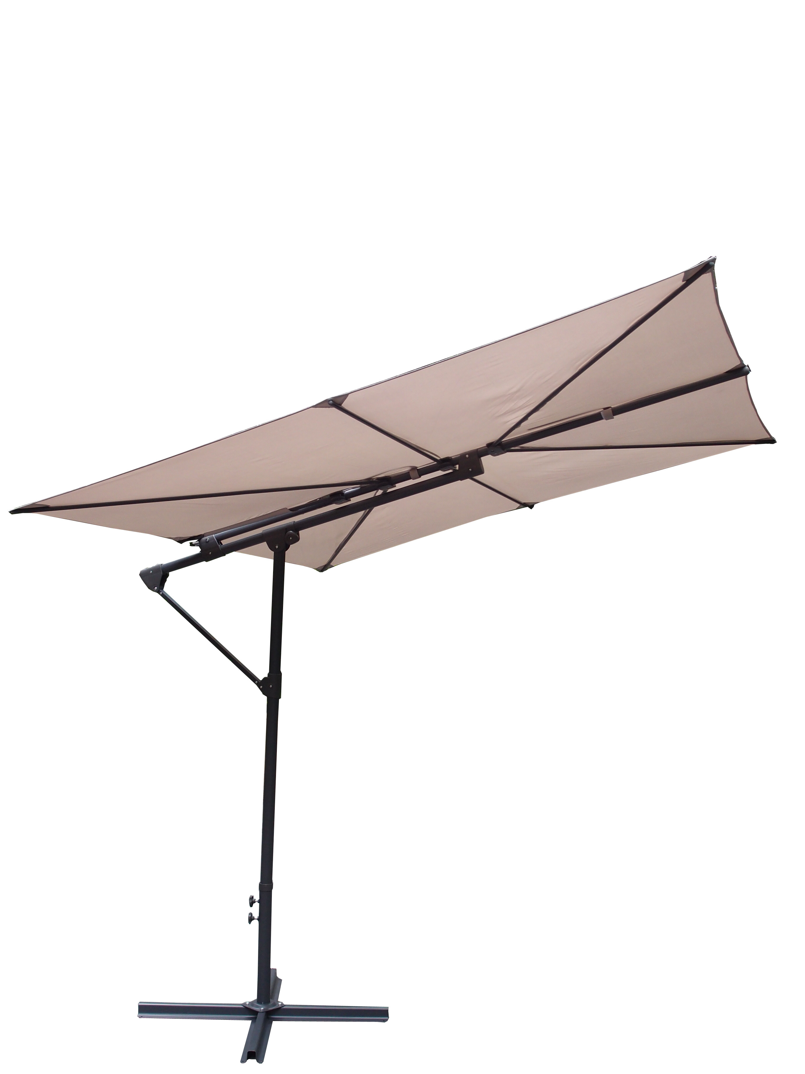 Big Size 2.76*2.73 M Aluminium Cantilever Beach Garden Parasols Waterproof  Outdoor Rectangular Patio Umbrella