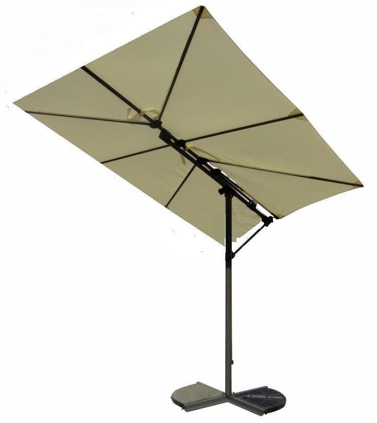 Big Size 2.76*2.73 M Aluminium Cantilever Beach Garden Parasols Waterproof  Outdoor Rectangular Patio Umbrella