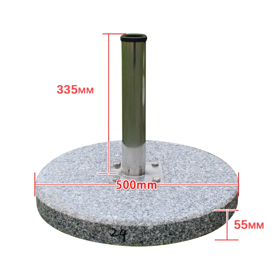 New style Heavy Duty Windproof Shade Sun Round Umbrella Stand Base Outdoor Base Granite Parasol bases