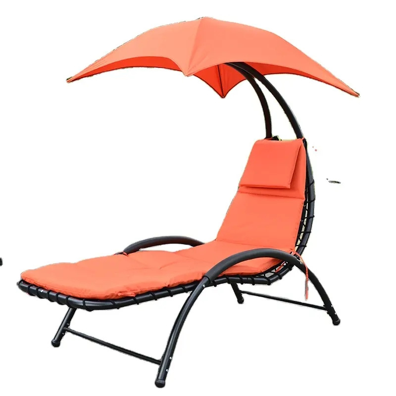 Hot Sale Outdoor Hanging Helicopter Portable Folding Chair Garden Patio Swing Seat Chair With Cushion Replaceable