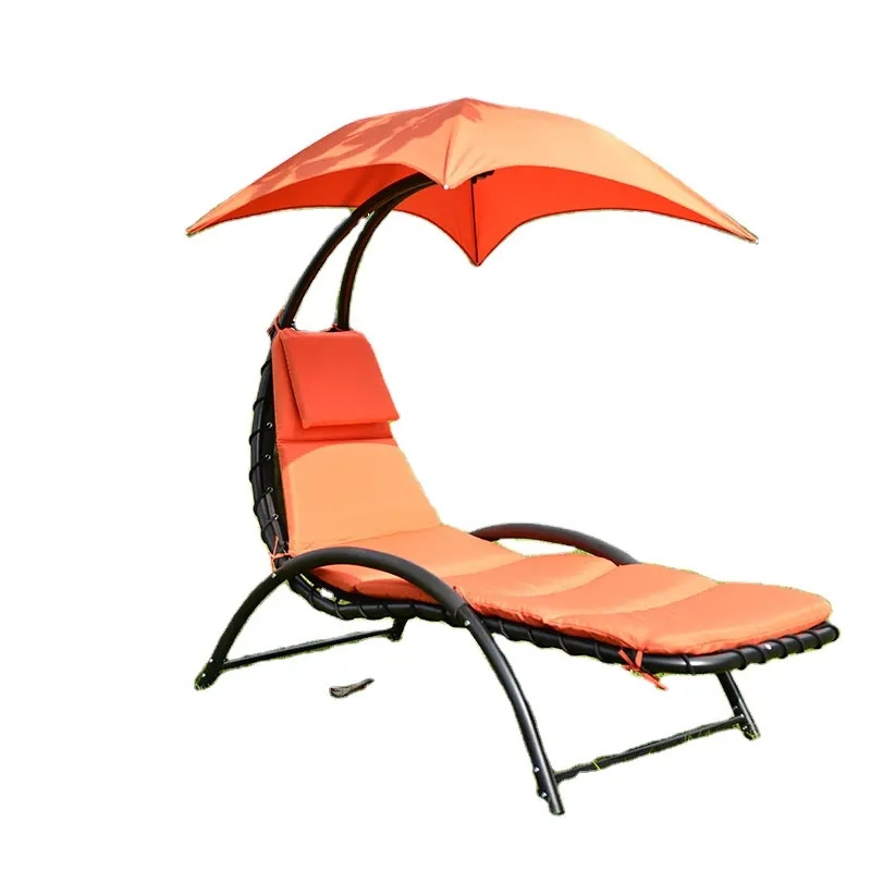 Hot Sale Outdoor Hanging Helicopter Portable Folding Chair Garden Patio Swing Seat Chair With Cushion Replaceable