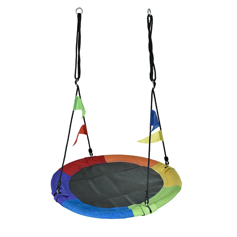 Hot Selling Saucer Tree Swing for Kids Outdoor Adjustable Rope Disc Swing For Backyard Large Round Swing Seat for Children