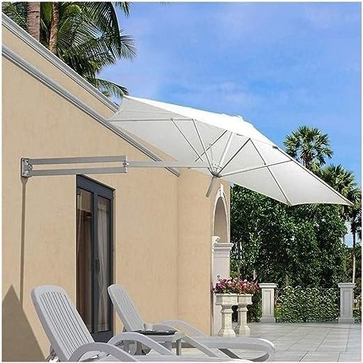 Patio Garden Parasols Umbrella Awnings Portable Parasols Wall-Mounted Aluminium Patio Umbrella