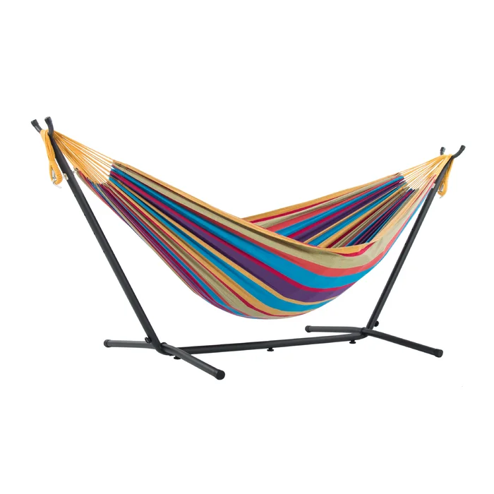 Wholesale Outdoor and Indoor Canvas Hammock With Stand Hanging chair swing Beach Hammock  Patio Hanging Swing Bed Hammocks