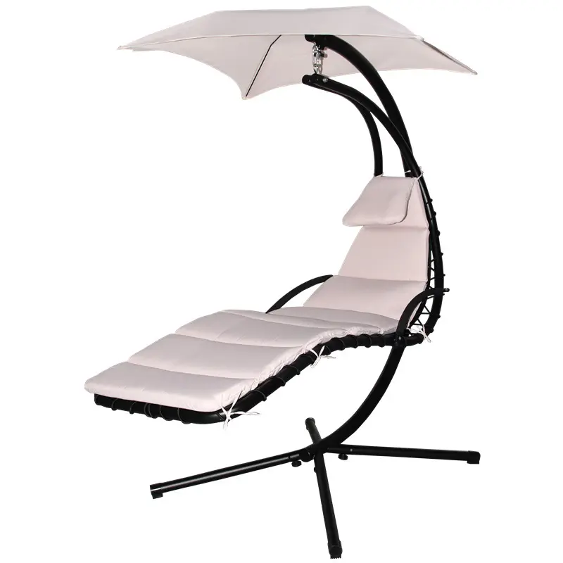 High quality Outdoor Lounge Chair Relaxing Patio Hammock Swing Chair Garden Arc Stand Air Porch Hanging Dream Chair