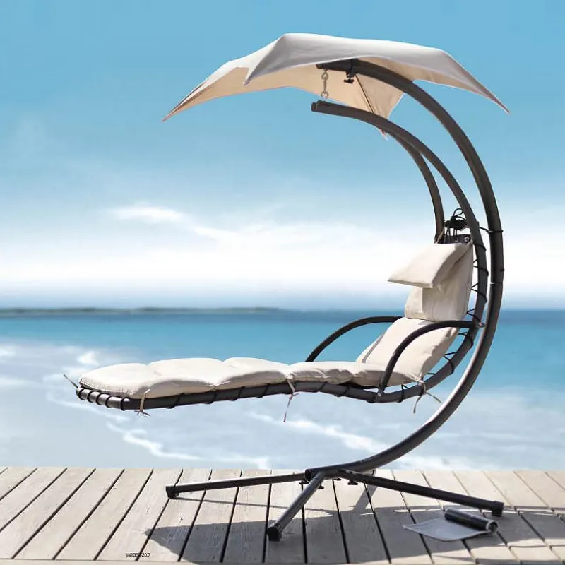 High quality Outdoor Lounge Chair Relaxing Patio Hammock Swing Chair Garden Arc Stand Air Porch Hanging Dream Chair