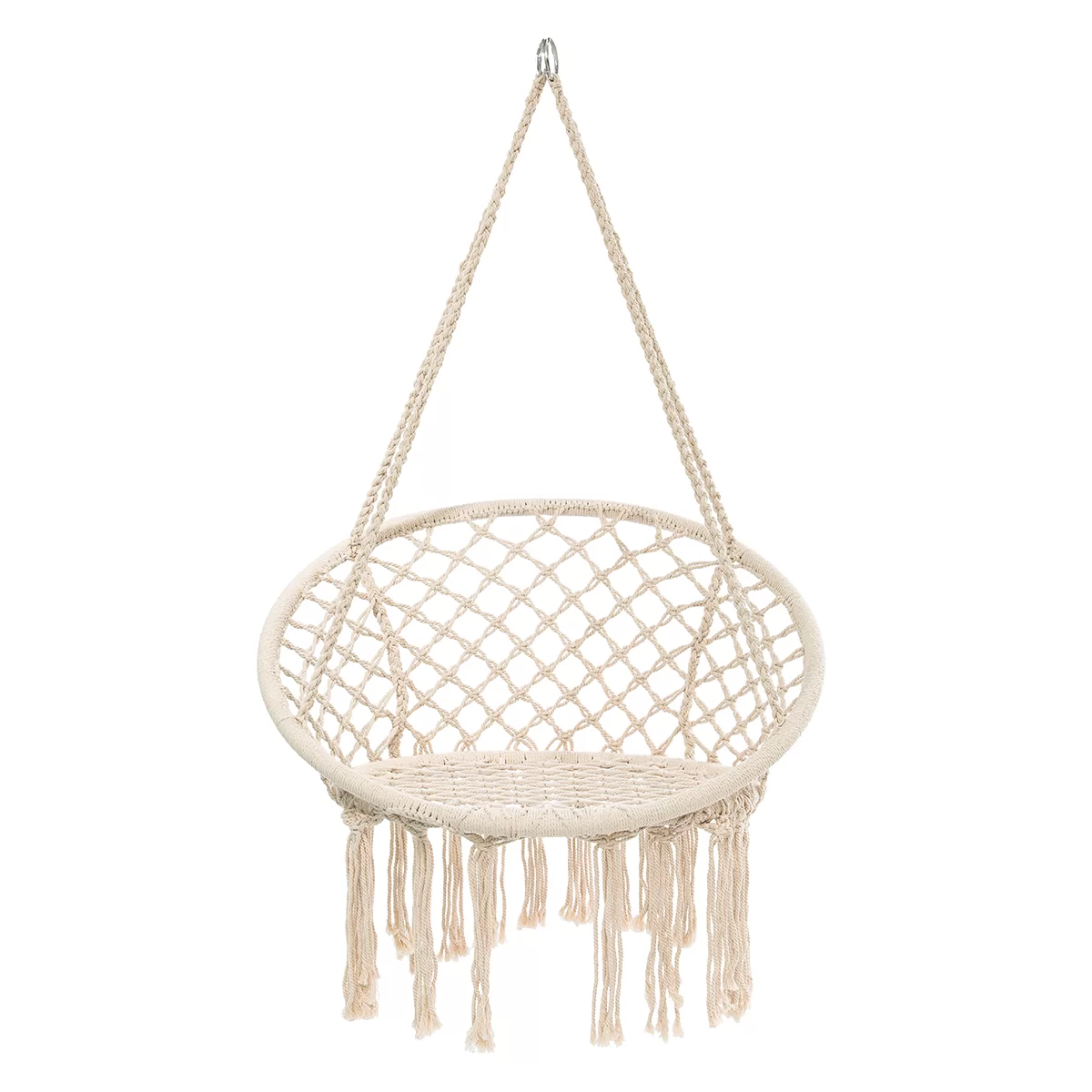 Indoor/Outdoor Use Hand-Woven Chair Hanging  chair Romantic and Fashionable Hammock Dormitory Round Handmade Hanging Chair Swing