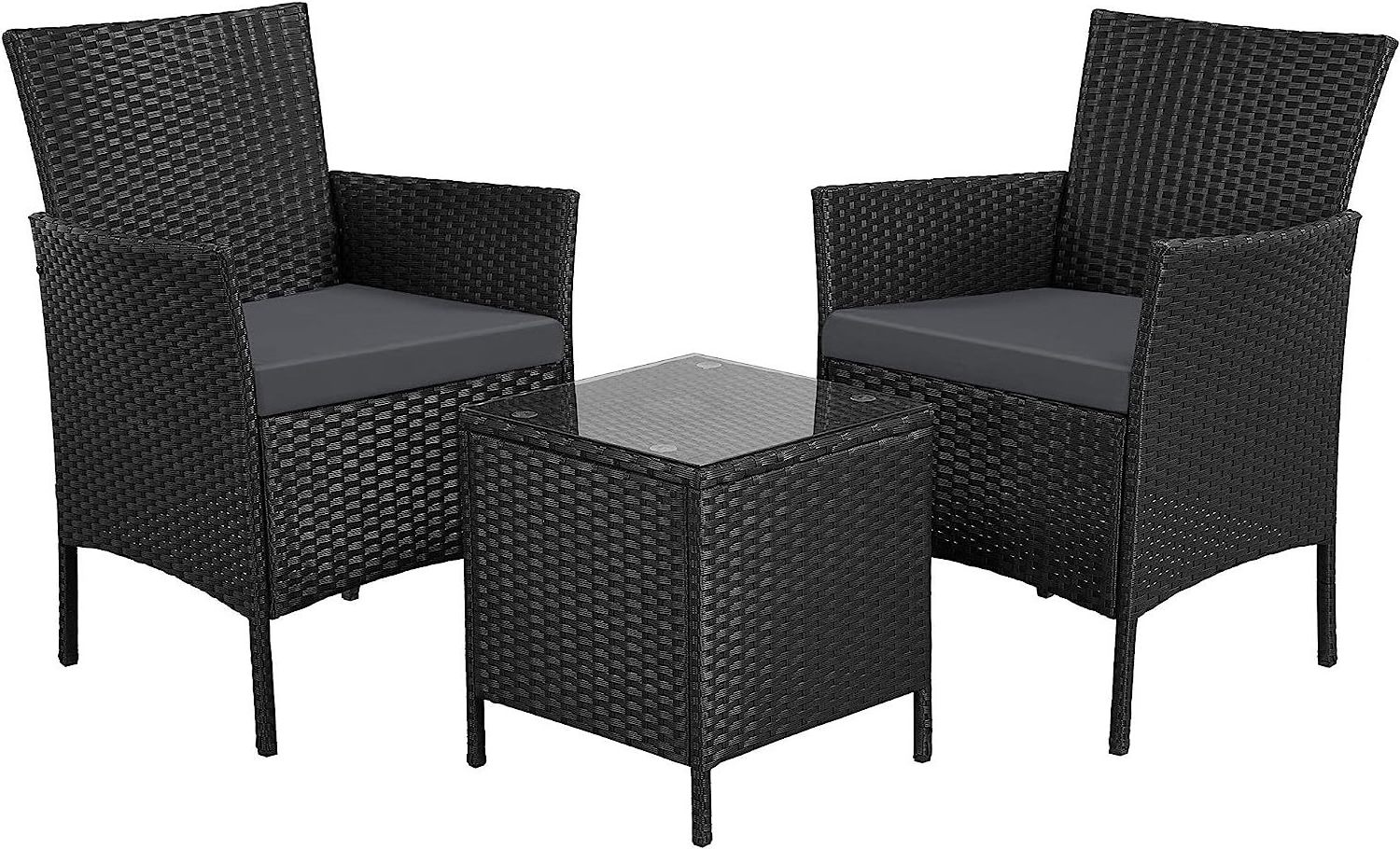 Patio Furniture Sets Clearance PE Rattan Wicker Chairs with Table Outdoor Garden Porch Furniture Sets