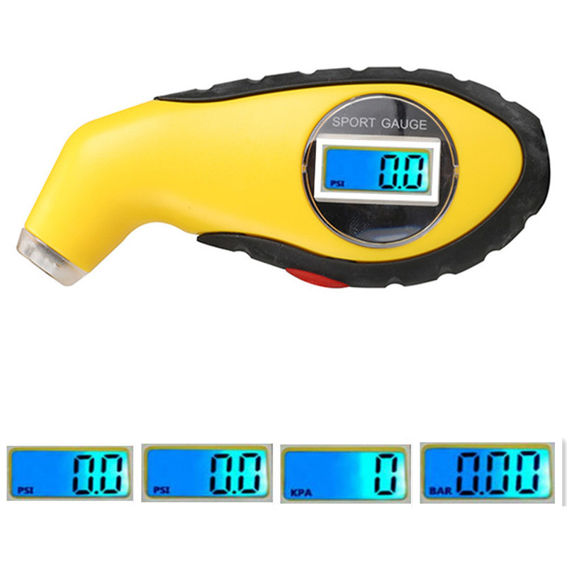 Tyre Air Pressure Gauge Meter Electronic Digital LCD Car Tire Manometer Barometers Tester Tool For Auto Car Motorcycle 14% off