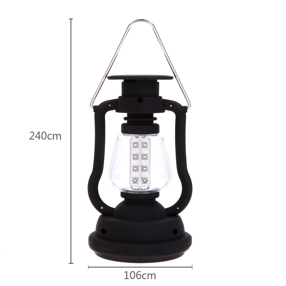 120 Lumens Solar Charger Portable Lantern 16 LED Emergency Camping Lantern Waterproof Rechargeable Hand Crank Light Lamp