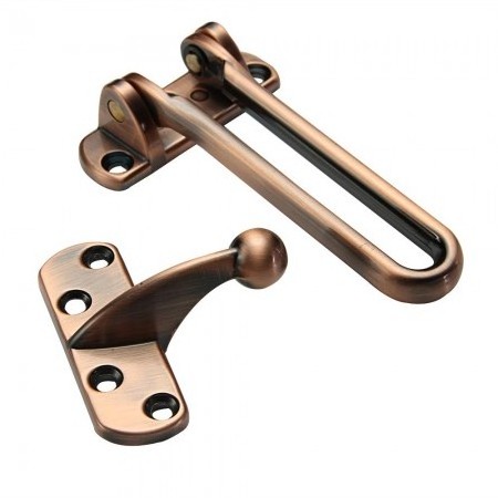 Door Security Safety Guard Lock Locking Latch Alloy Rose Gold